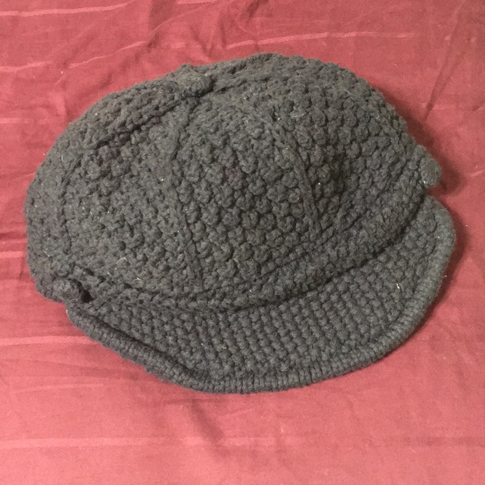 Crocheted Navy Blue Hat BRAND NEW NEVER USED